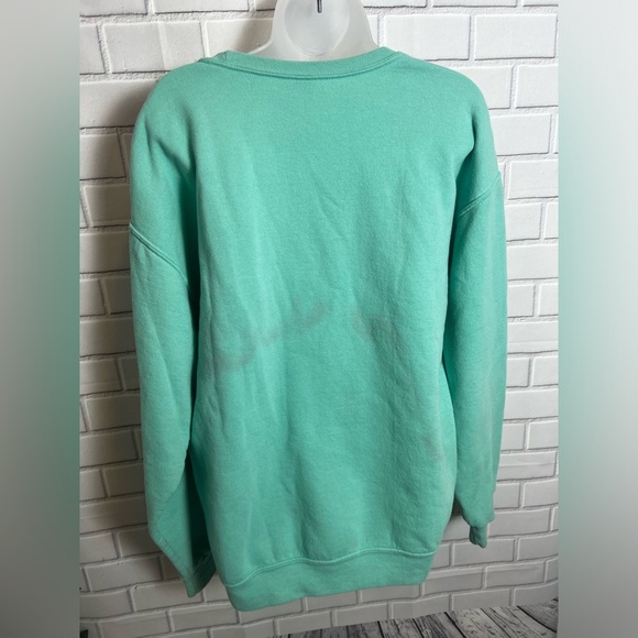 JERZEES women light green “gozo para el viaje”sweatshirt /size L - Picture 6 of 6